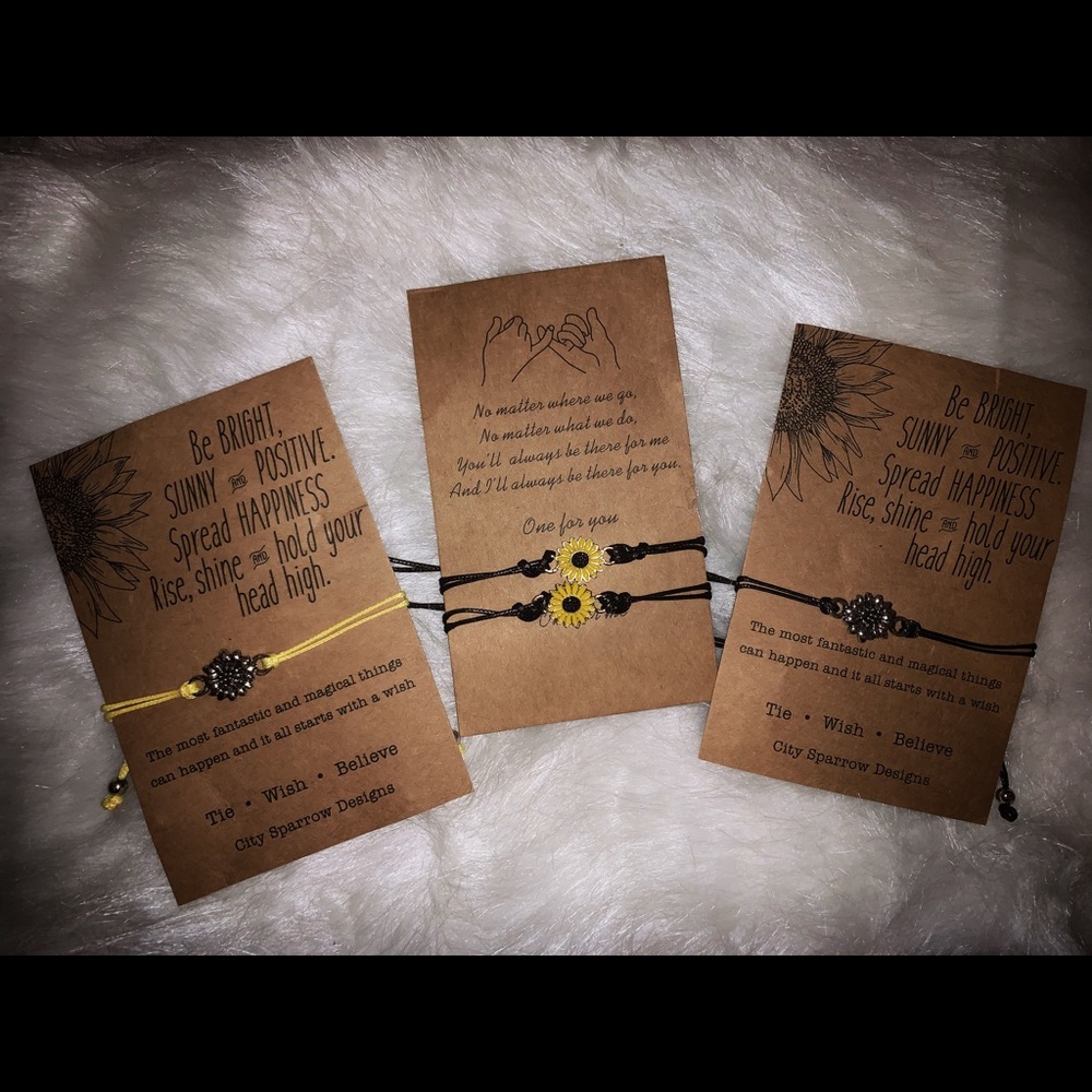 Sunflower bracelets
